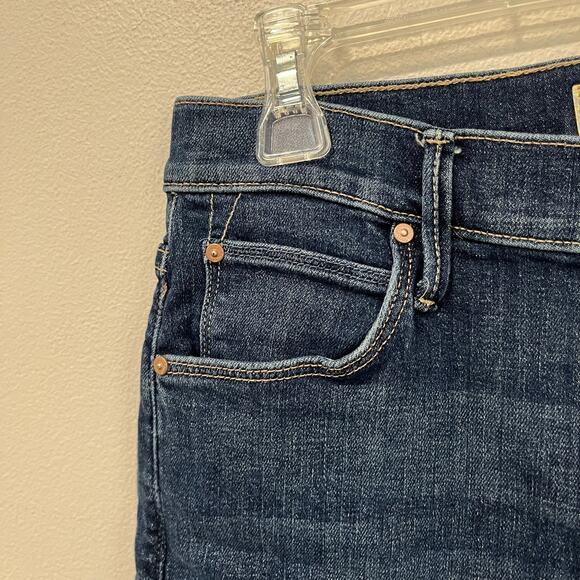 Mother Jeans Cha Cha Fray Girl Crush Crop Flare Raw Hem Designer Denim Sz 29 - Picture 8 of 15